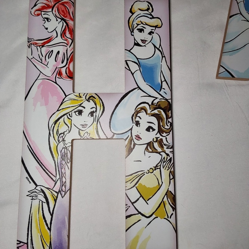 Disney Princess MDF Sign Wall Decor Letters *HARPER*  Initial Monogram - Picture 3 of 5